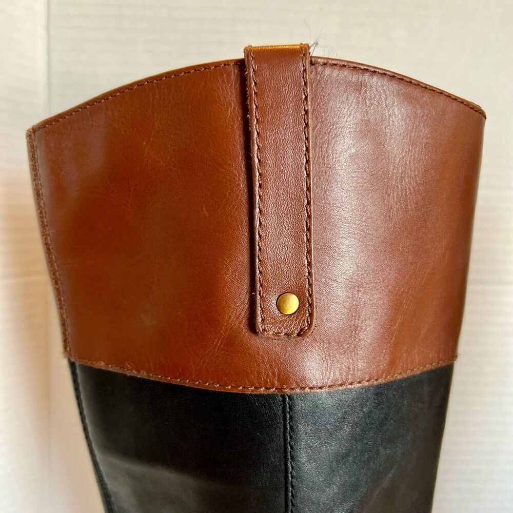 BANDOLINO Leather Coloradee Riding Boot Two Tone 7.5 M - Picture 4 of 15